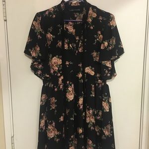 Zara Floral Printed Mini Dress